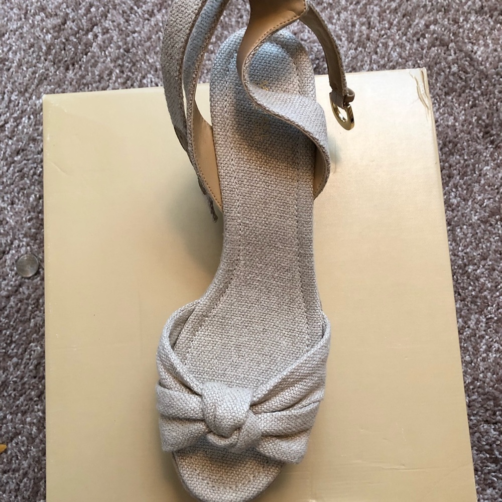 Michael Kors Maxwells Mid Wedge Fabric Sandal